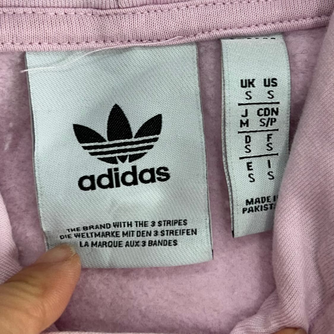 Adidas 아디다스 블랙 파이어버드 라이트핑크 후드티 상품이미지6