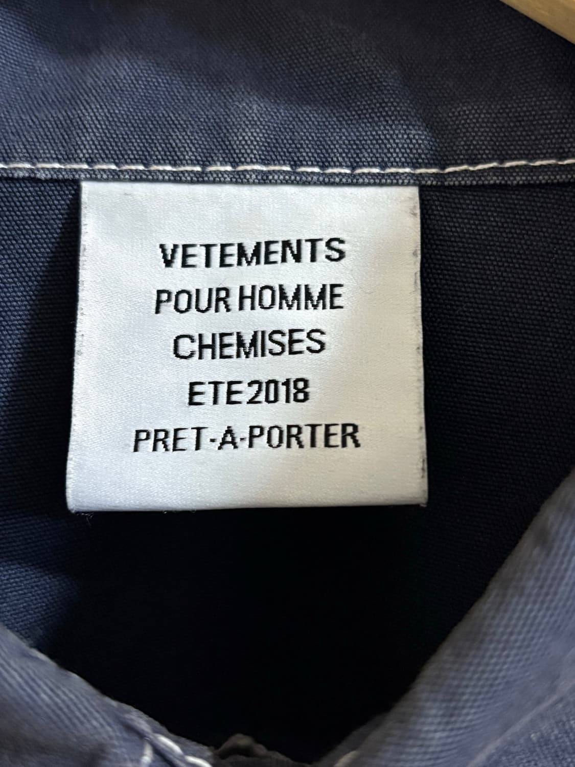 Vetements 18ss 워크 셔츠 상품이미지6