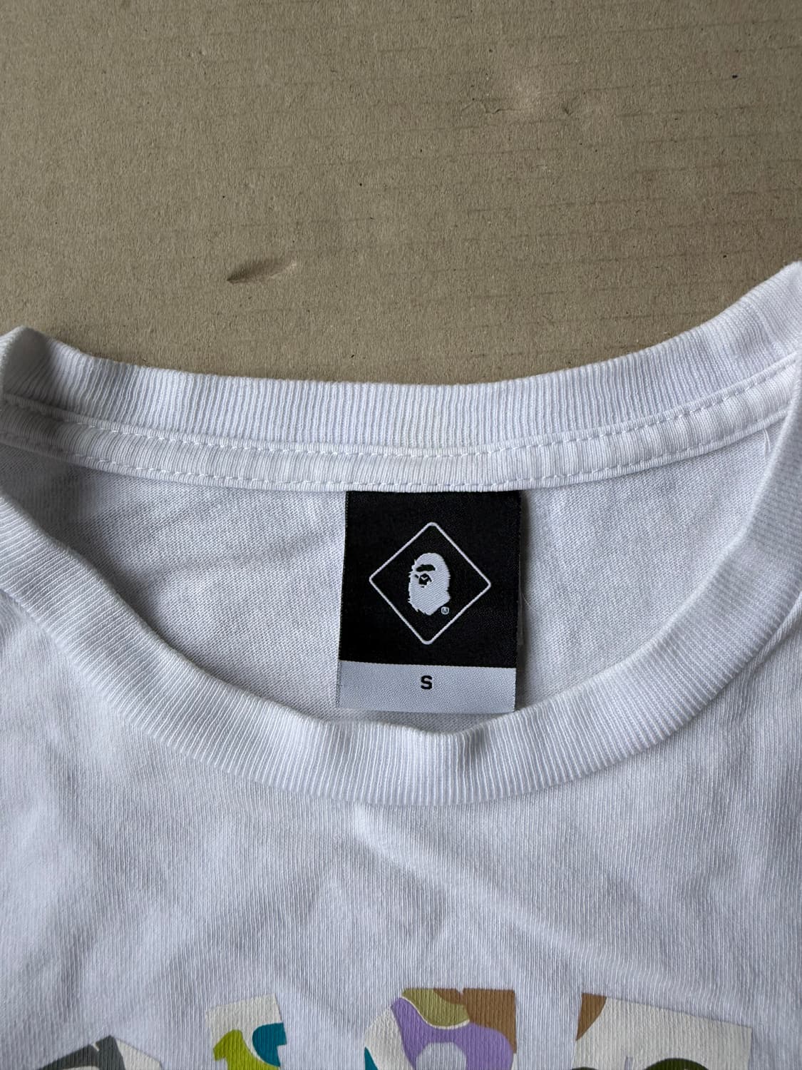 베이프 x Bristol 19SS 멀티 카모 컬리지 티셔츠 상품이미지2