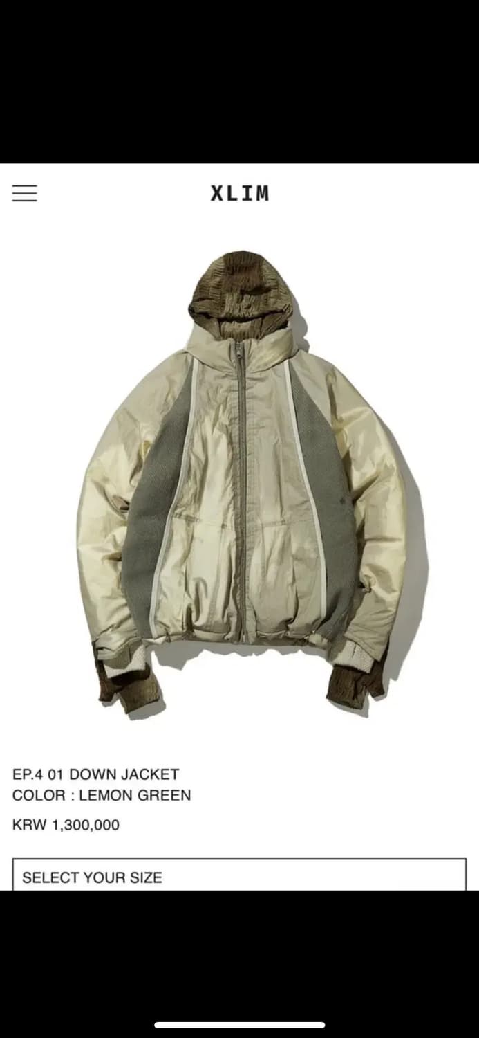 Xlim ep4 패딩 4사이즈 상품이미지1