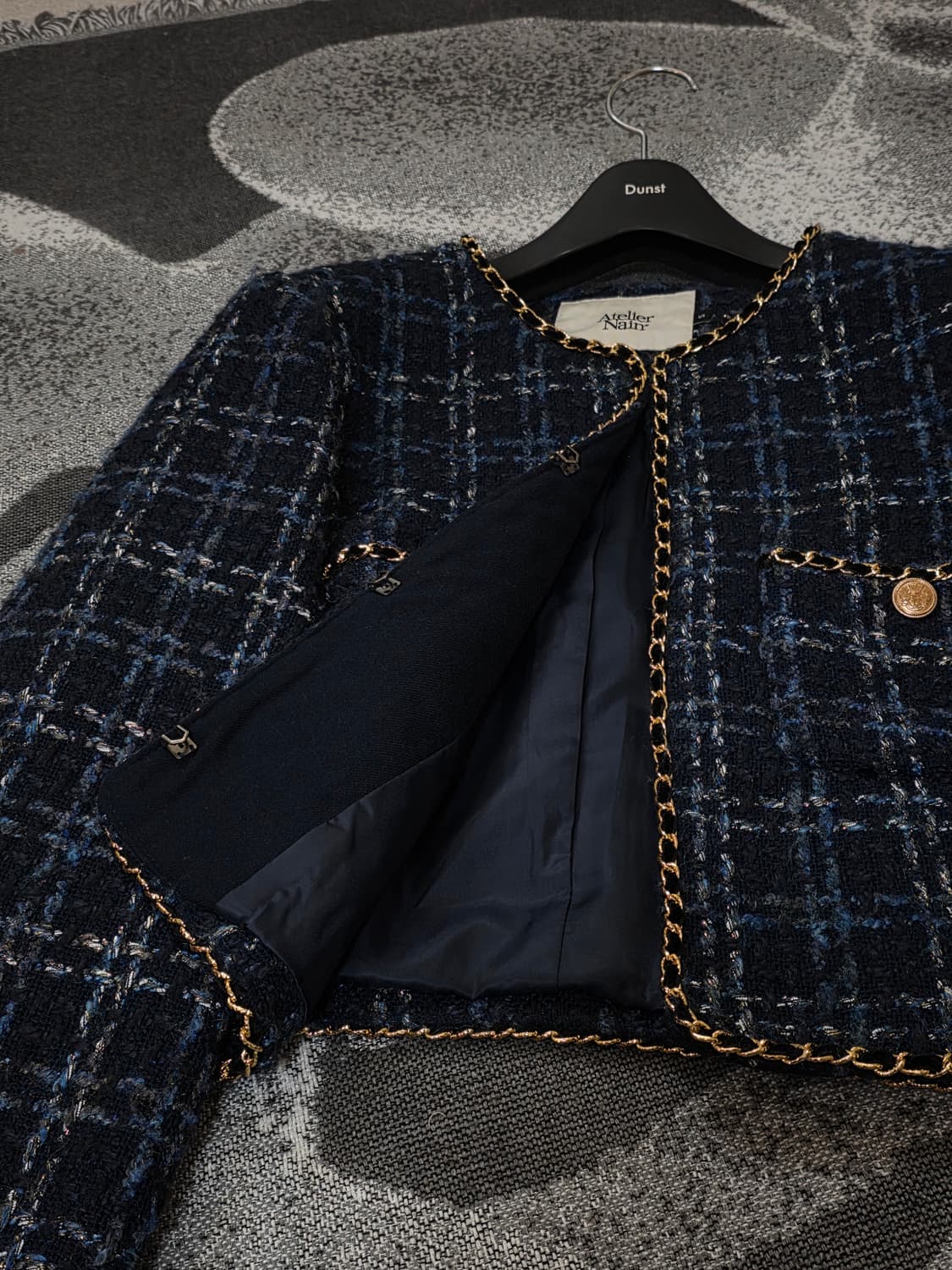 (소개팅 백전백승) NAIN 고민시 체인 트위드 자켓&스커트 셋업 상품이미지8