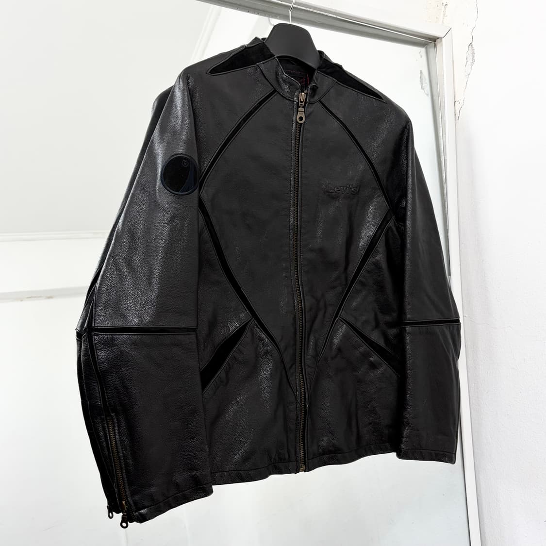 리바이스 소가죽 스웨이드 패널 자켓 상품이미지1