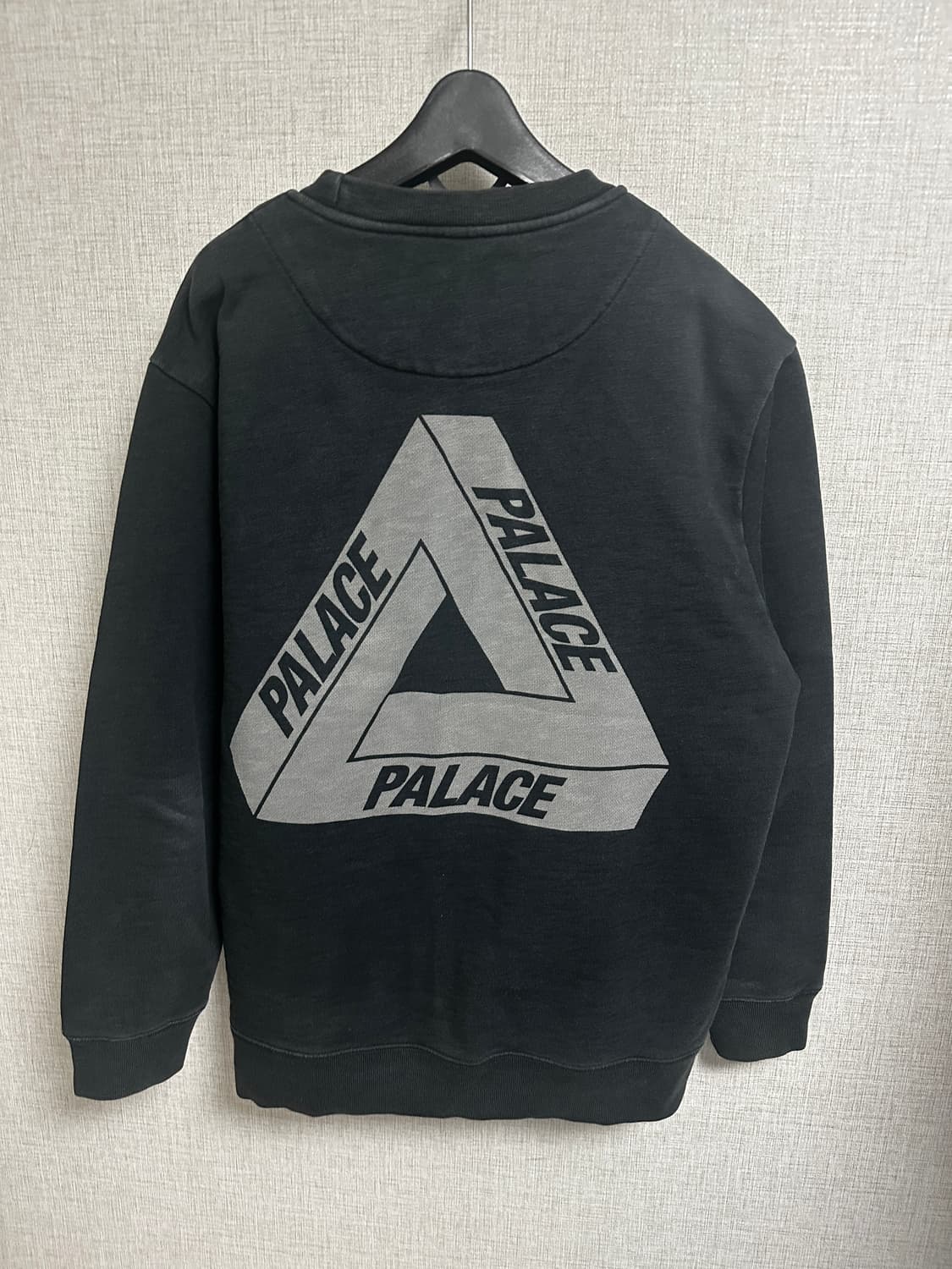 팔라스 맨투맨 트라이퍼그 슬럽 크루넥 블랙 - 22FW M 상품이미지1