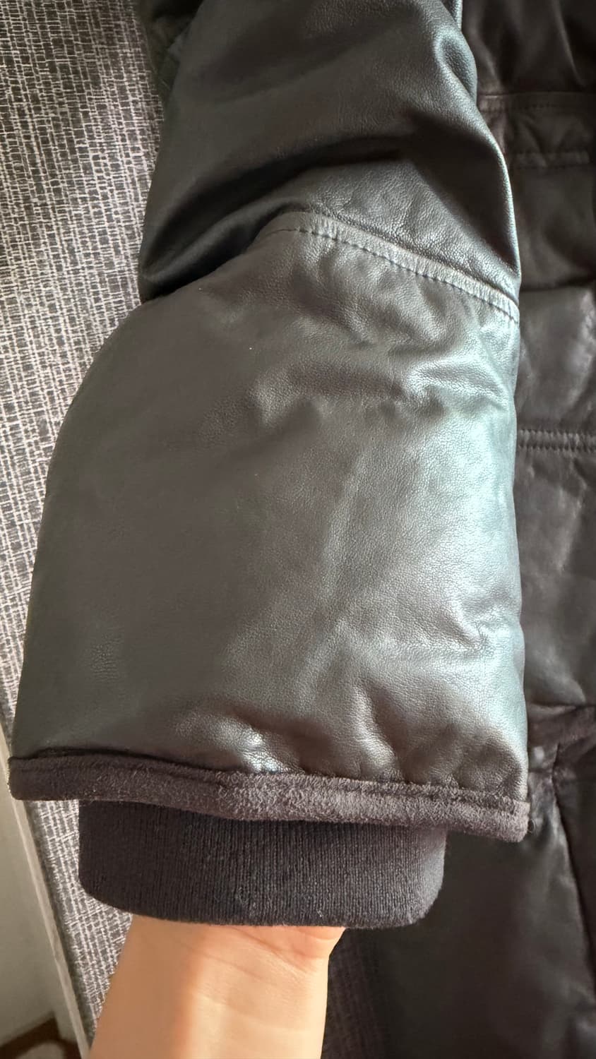 샤트렌 양가죽 구스 다운 롱패딩 너구리퍼 후드 가죽 패딩 롱점퍼 95 상품이미지4