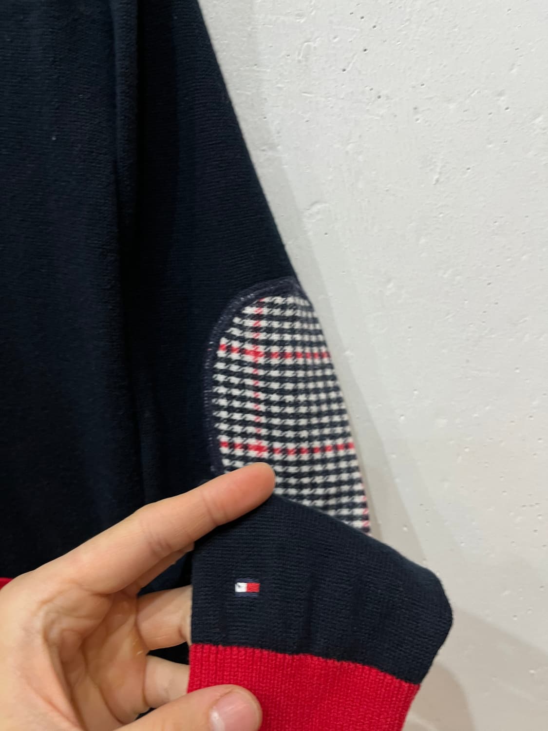 타미힐피거 엘보패치 금장 가디건 우먼즈 S 상품이미지3