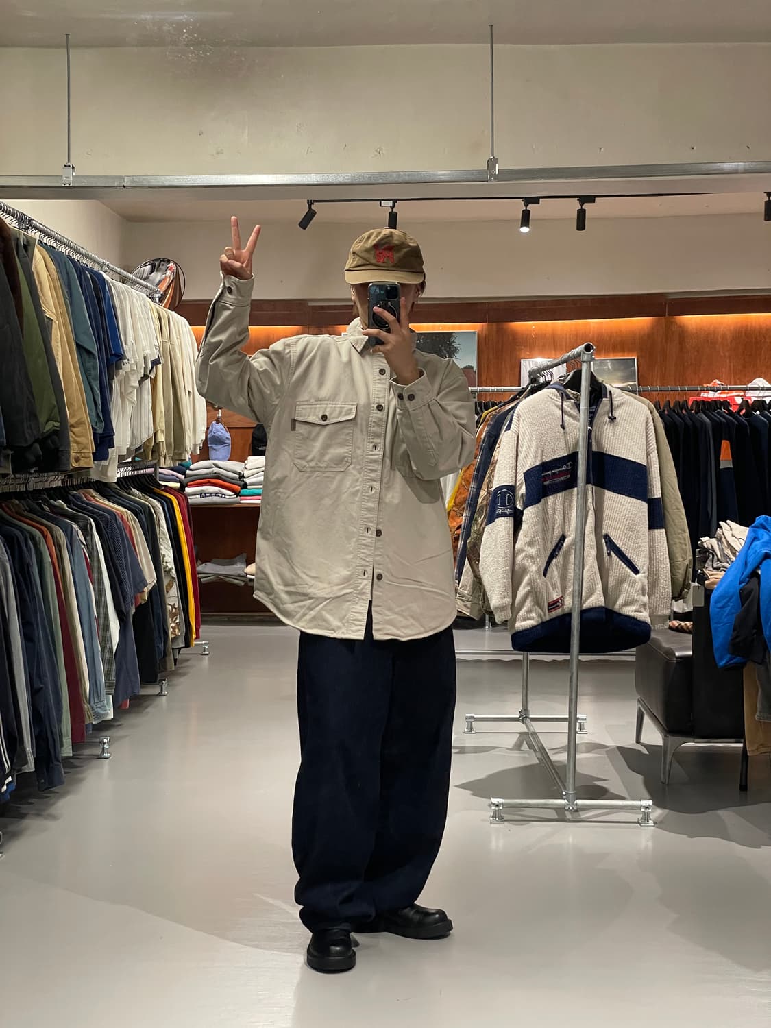 울리치 안감 기모 셔츠   상품이미지3