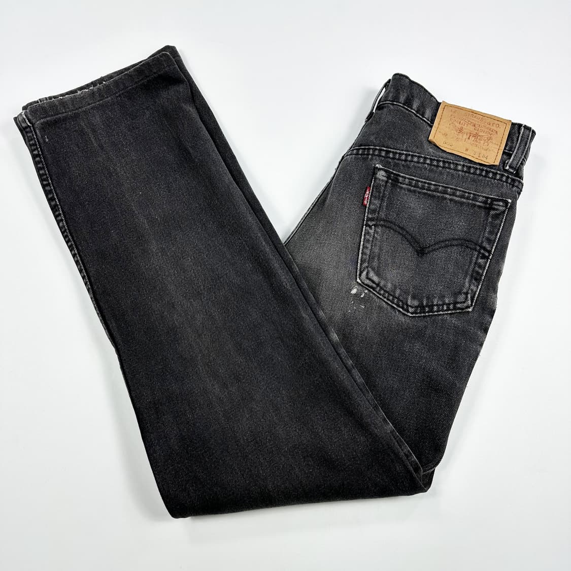 리바이스 505 오리지널 흑청 블랙진 데님 팬츠 (28인치) 상품이미지2