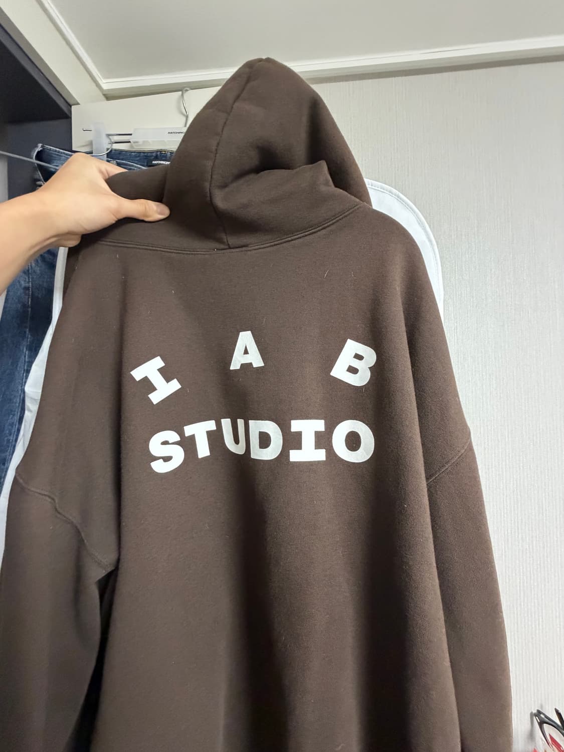 아이앱스튜디오 브라운 후드 XL 상품이미지2