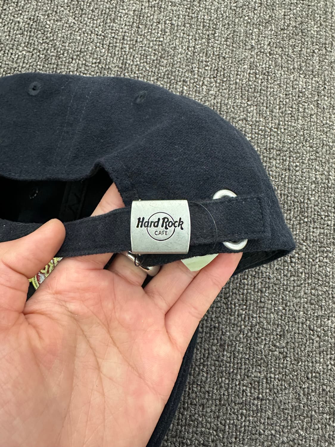 하드락 빈티지 자수 블랙 볼캡 상품이미지3