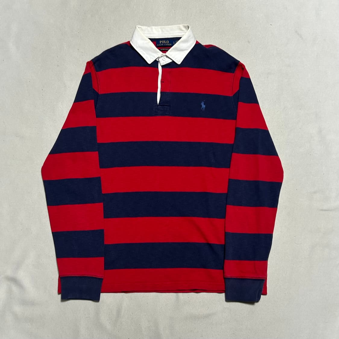 L 폴로랄프로렌 커스텀 슬림핏 카라 단가라 럭비티   상품이미지2
