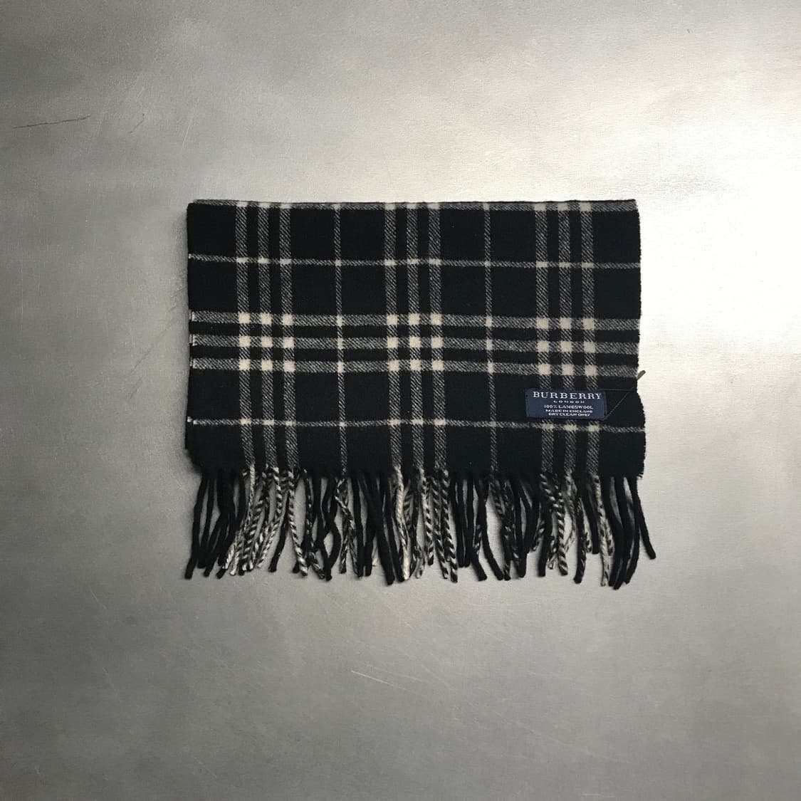 버버리 정품 램스울 머플러 블랙 상품이미지2