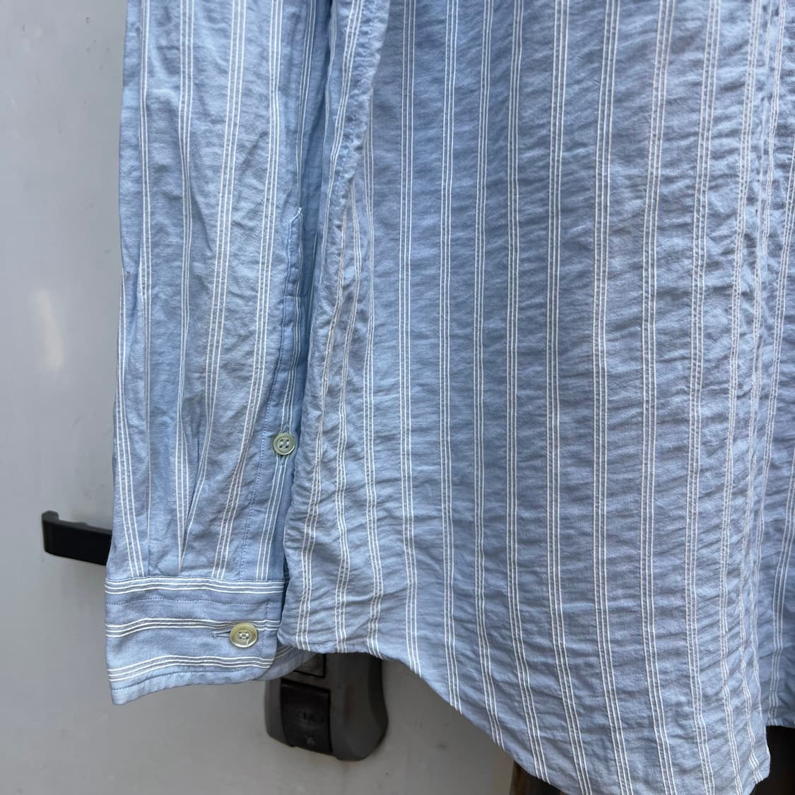 90‘s 엠포리오 아르마니 자가드 스트라이프 셔츠 상품이미지7