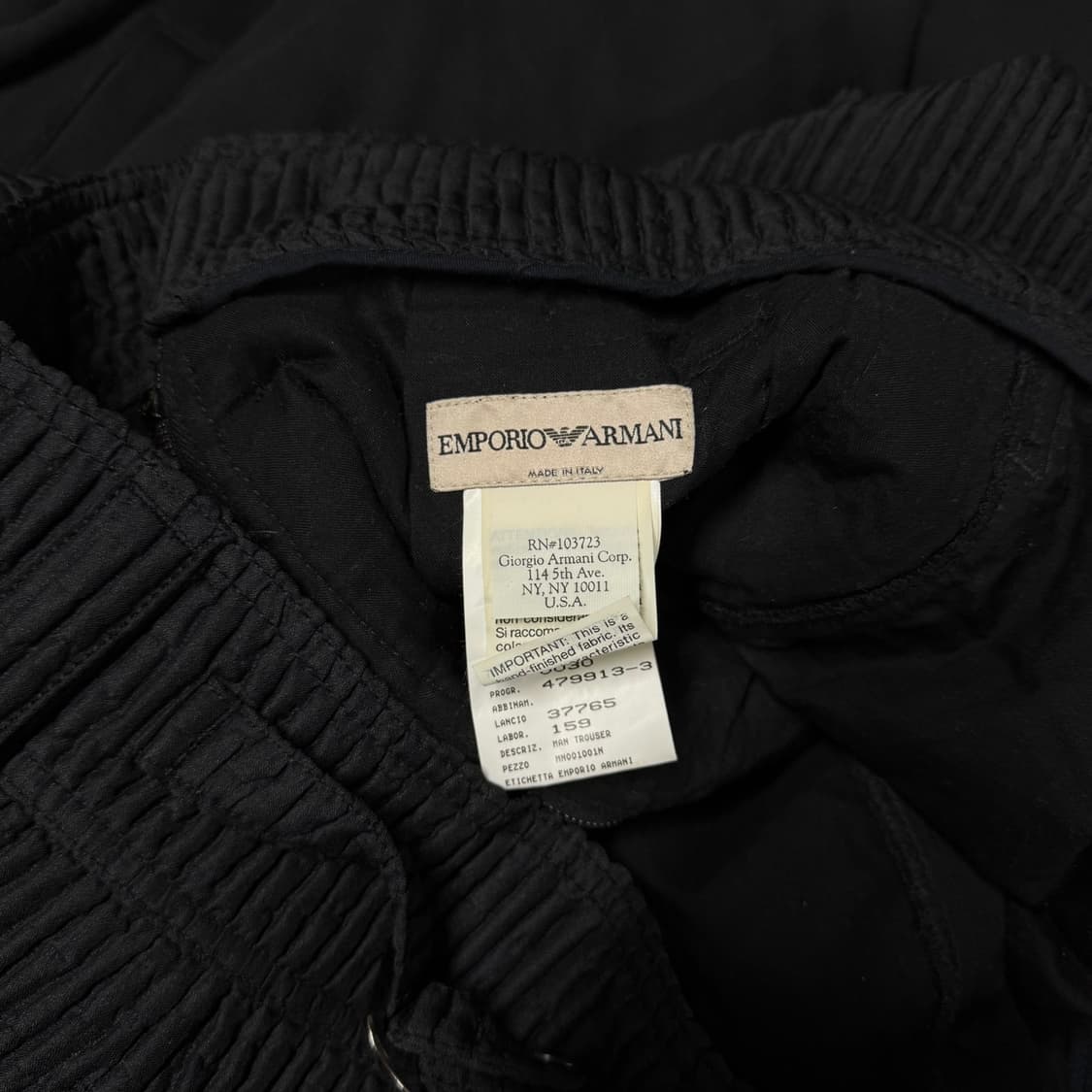 [48/32] 엠포리오 아르마니 퀼팅 플리츠 카고팬츠 바지 상품이미지7