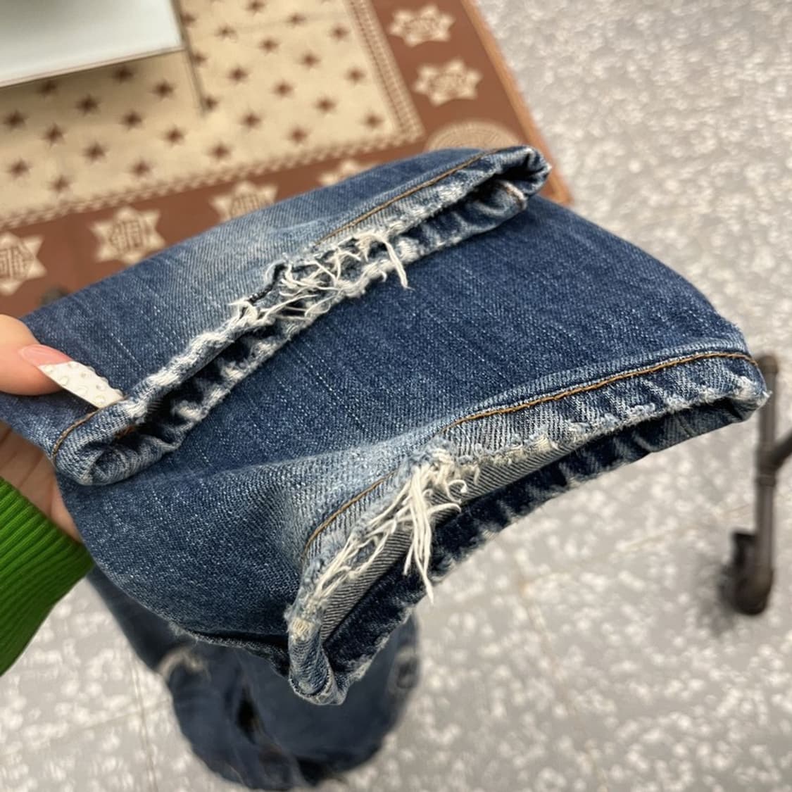 아베크롬비 스트릿 힙합 아메카지 찢청 데님팬츠 32인치 C10405 상품이미지7