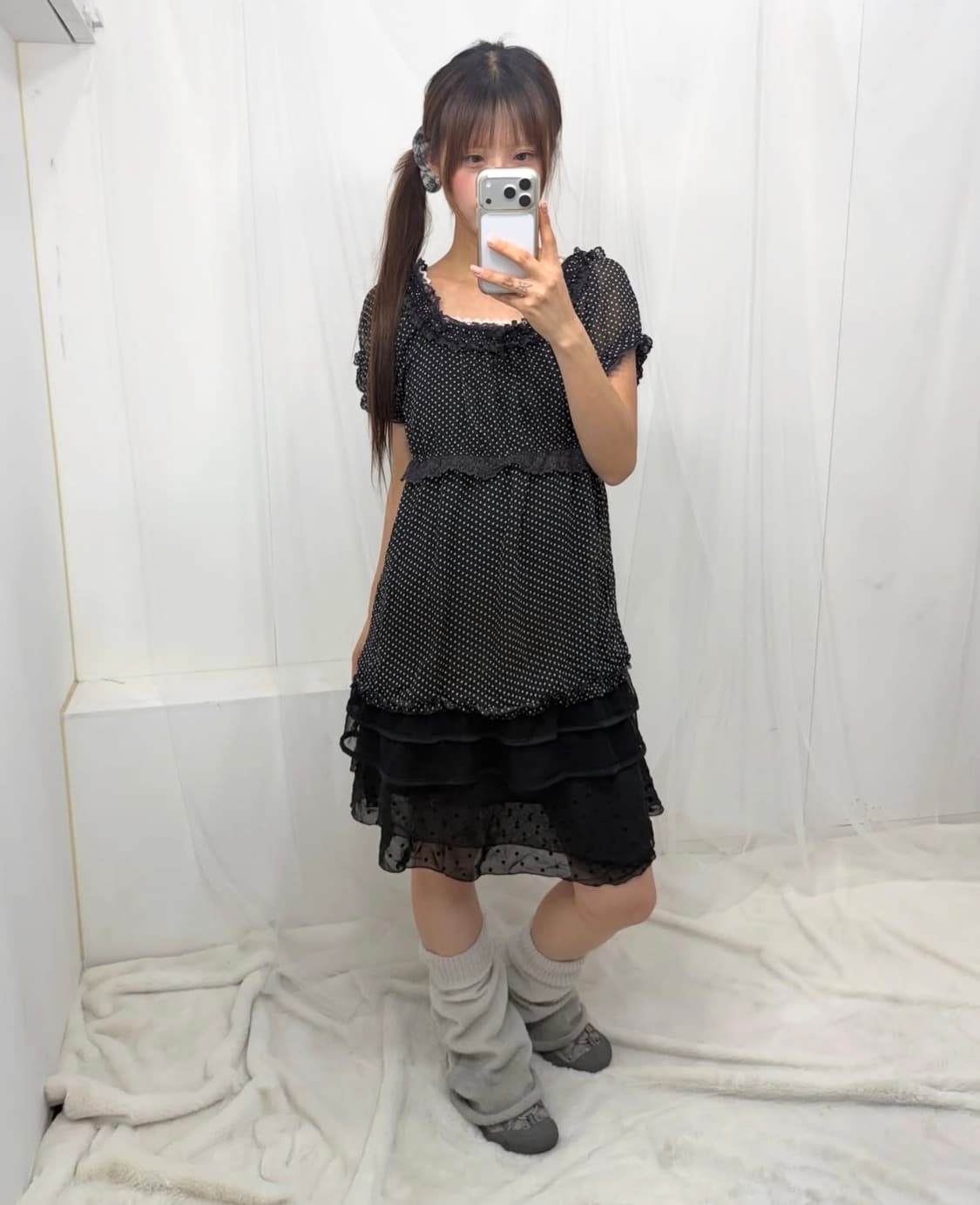 𖤐블랙 도트 러블리set𖤐  상품이미지2
