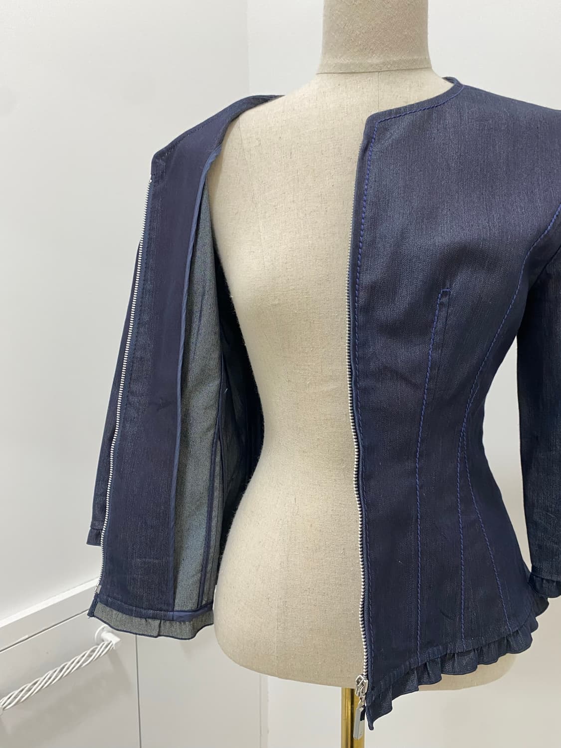 Courreges 데님 집업 자켓 상품이미지5
