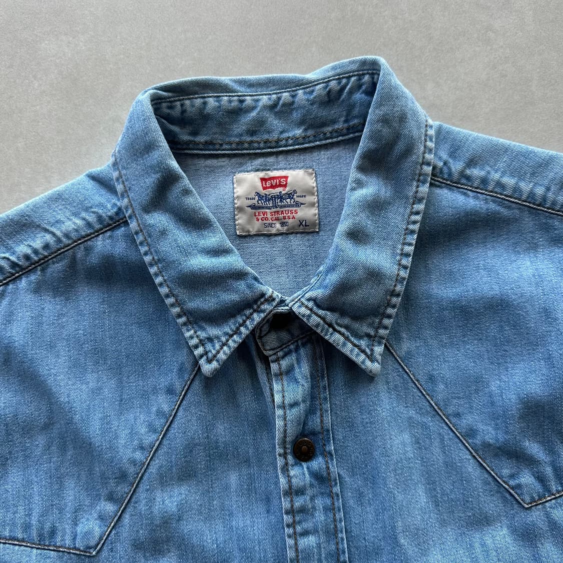 [XL]리바이스 Levi's 90s 웨스턴 데님 워크 베스트 상품이미지7