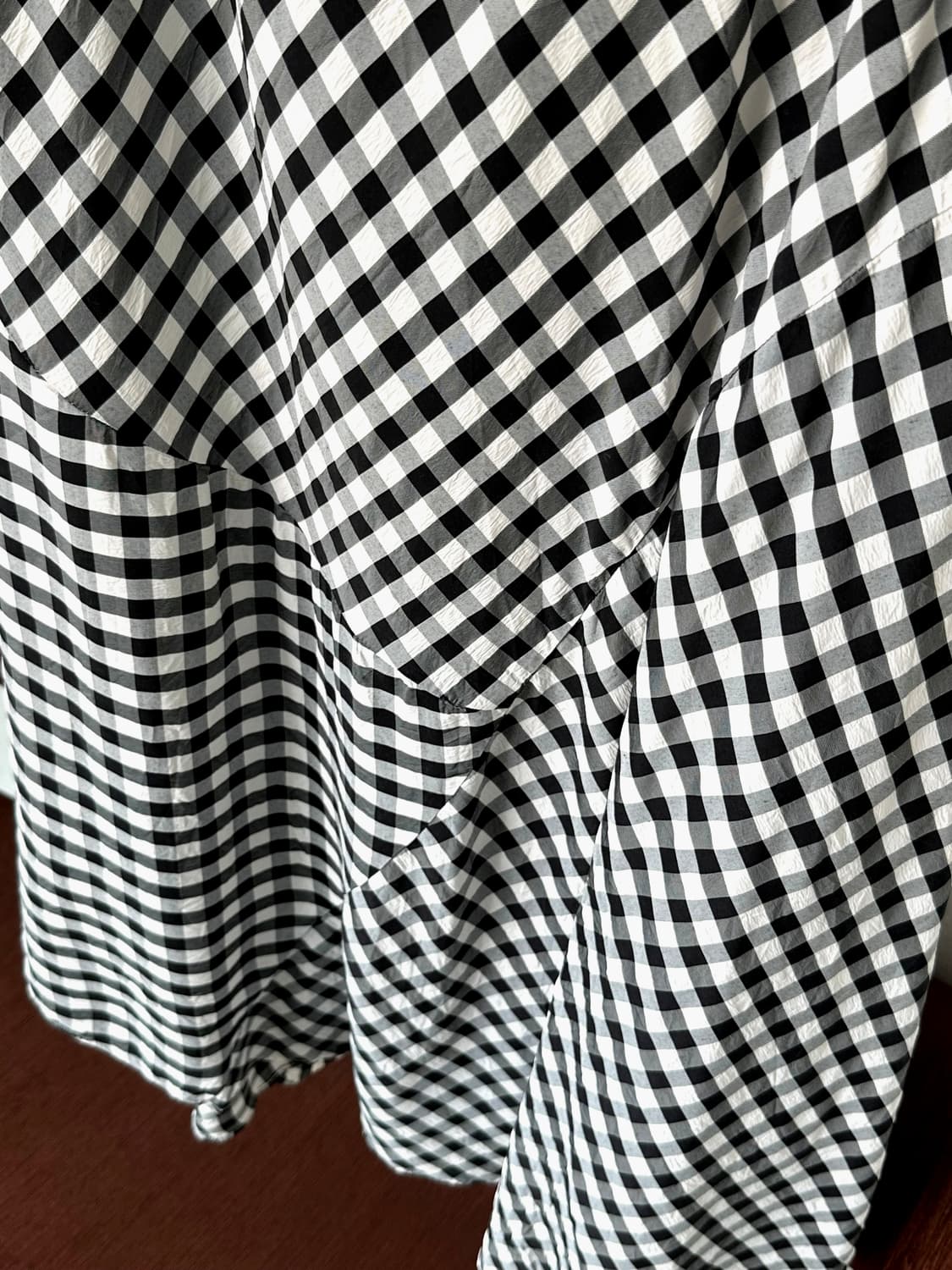 High count rayon tencel  panel skirt 상품이미지5