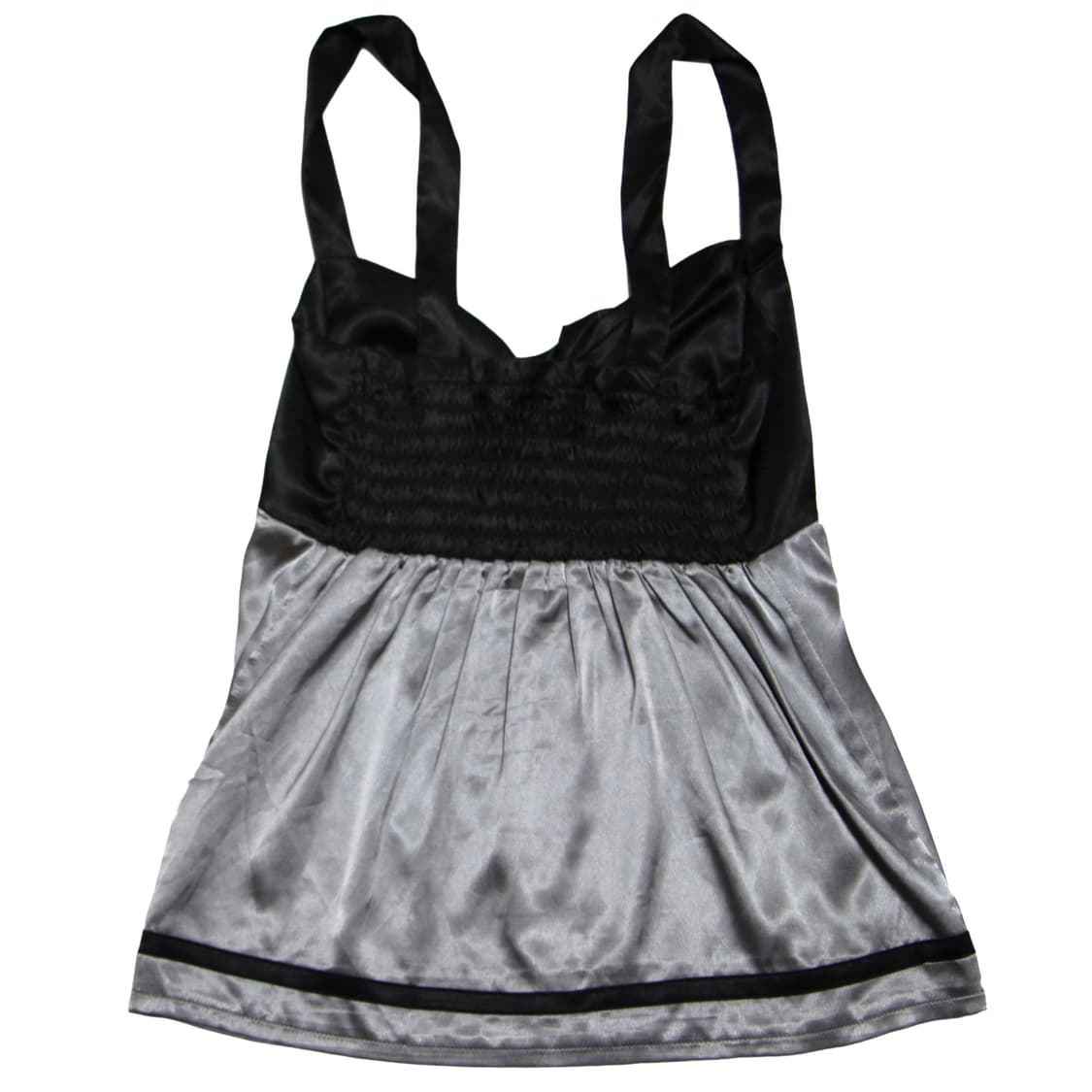 Silver Satin Ribbon sleeveless 상품이미지3