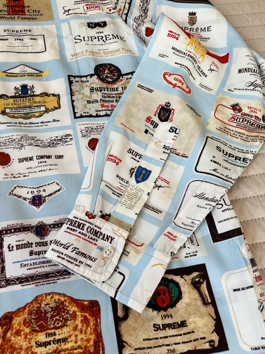 [L] 슈프림 라벨 프린팅 셔츠  상품이미지7