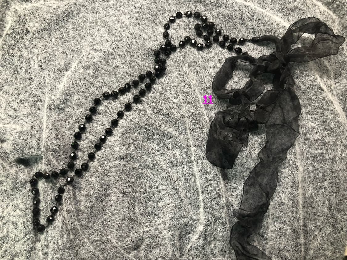 빈티지 목걸이 허리벨트 /오리엔탈 고스 블랙 펑크 십자가 상품이미지5