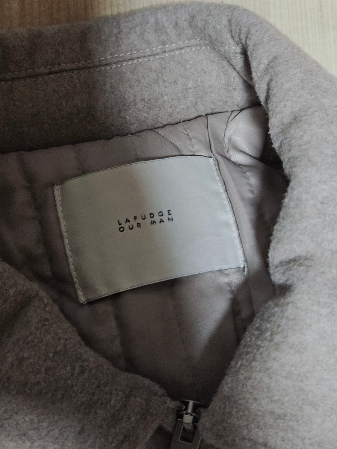 울리치 스티치 오버핏 블루종_Warm Beige 상품이미지3