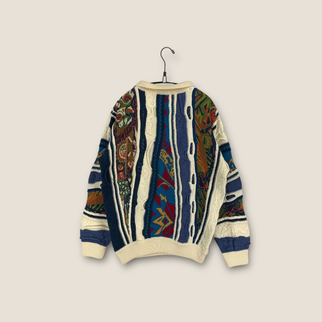 오스트레일리아 케이블패턴 PK카라 니트 상품이미지2