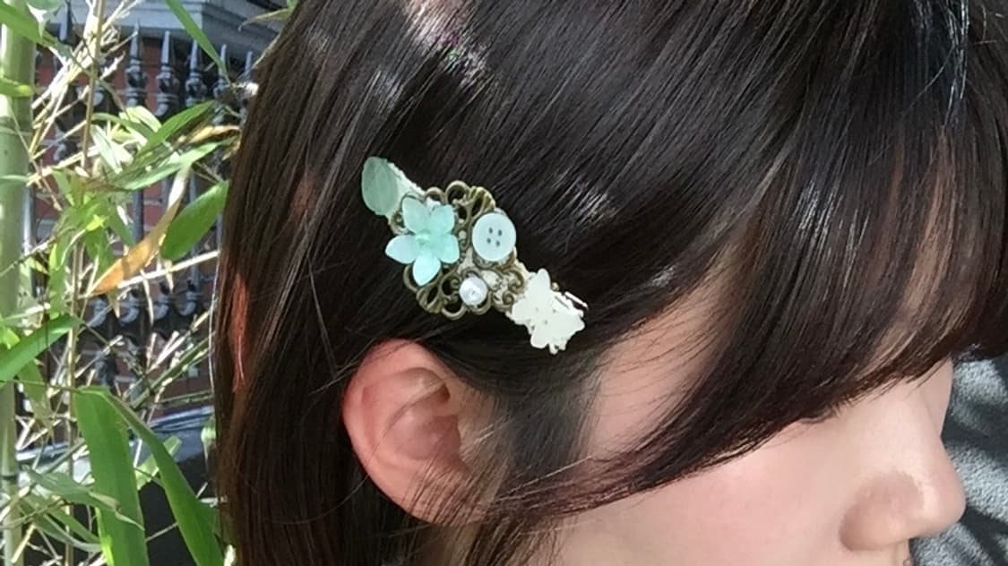 {오리엔탈} 비즈원석 핸드메이드 헤어핀 상품이미지1