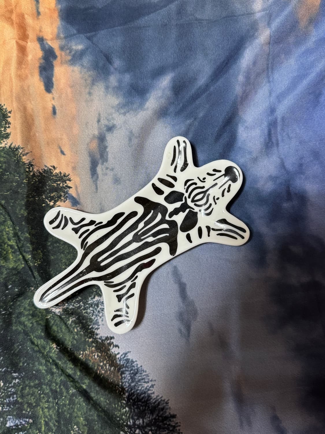 얼룩말 모양 흰색 트레이 상품이미지1