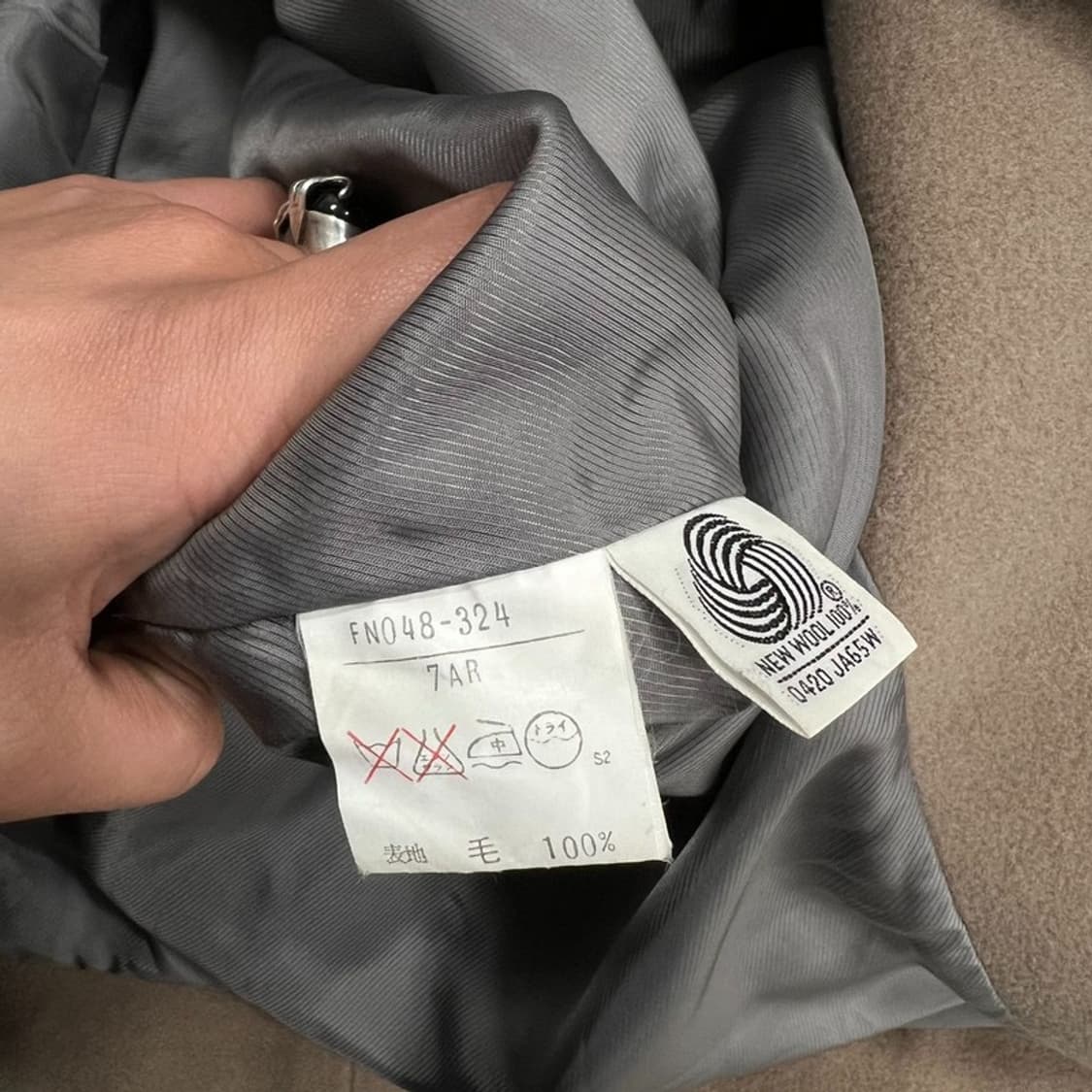 버버리 90s 울 더블 코트 v0967  상품이미지7