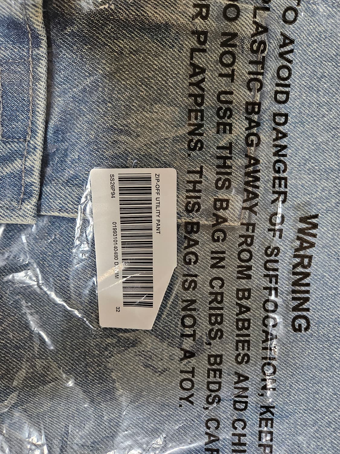 슈프림  집오프 유틸리티 팬츠 데님 26SS (미개봉 새상품 32) 상품이미지4