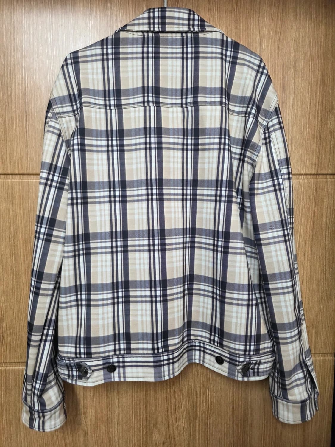 자라 체크 트러커 자켓 L 상품이미지5