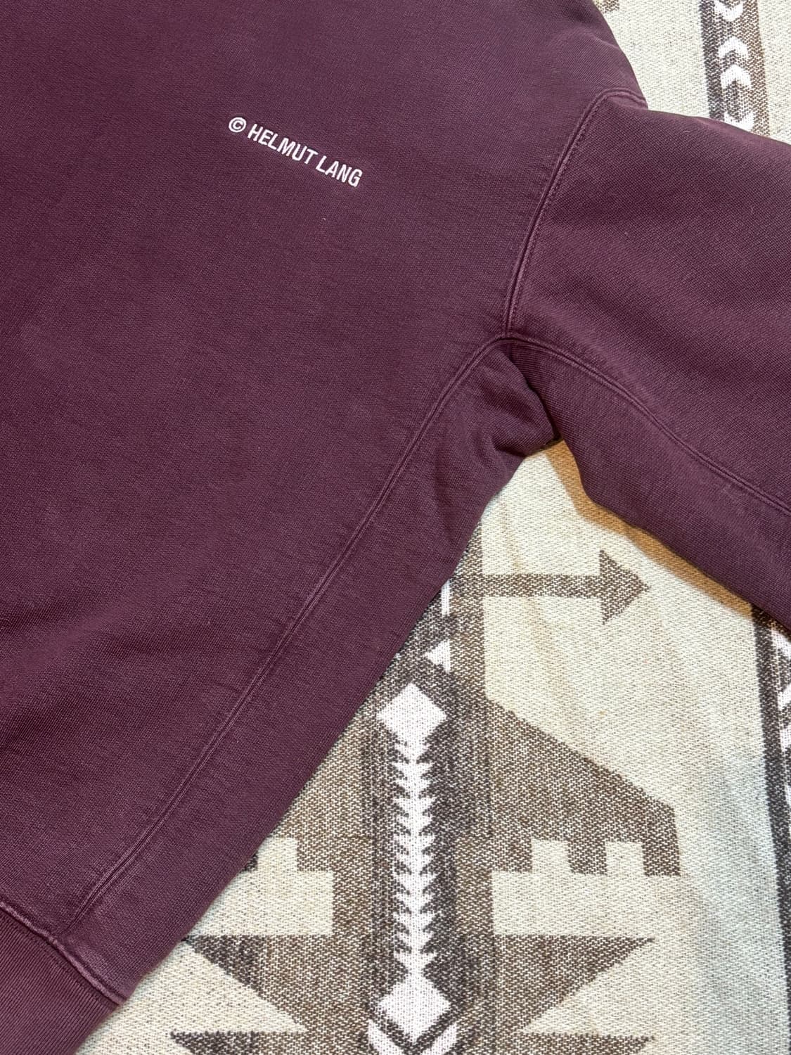 헬무트 랭 자수 로고 스웻 셔츠 크림슨 나이트 상품이미지6