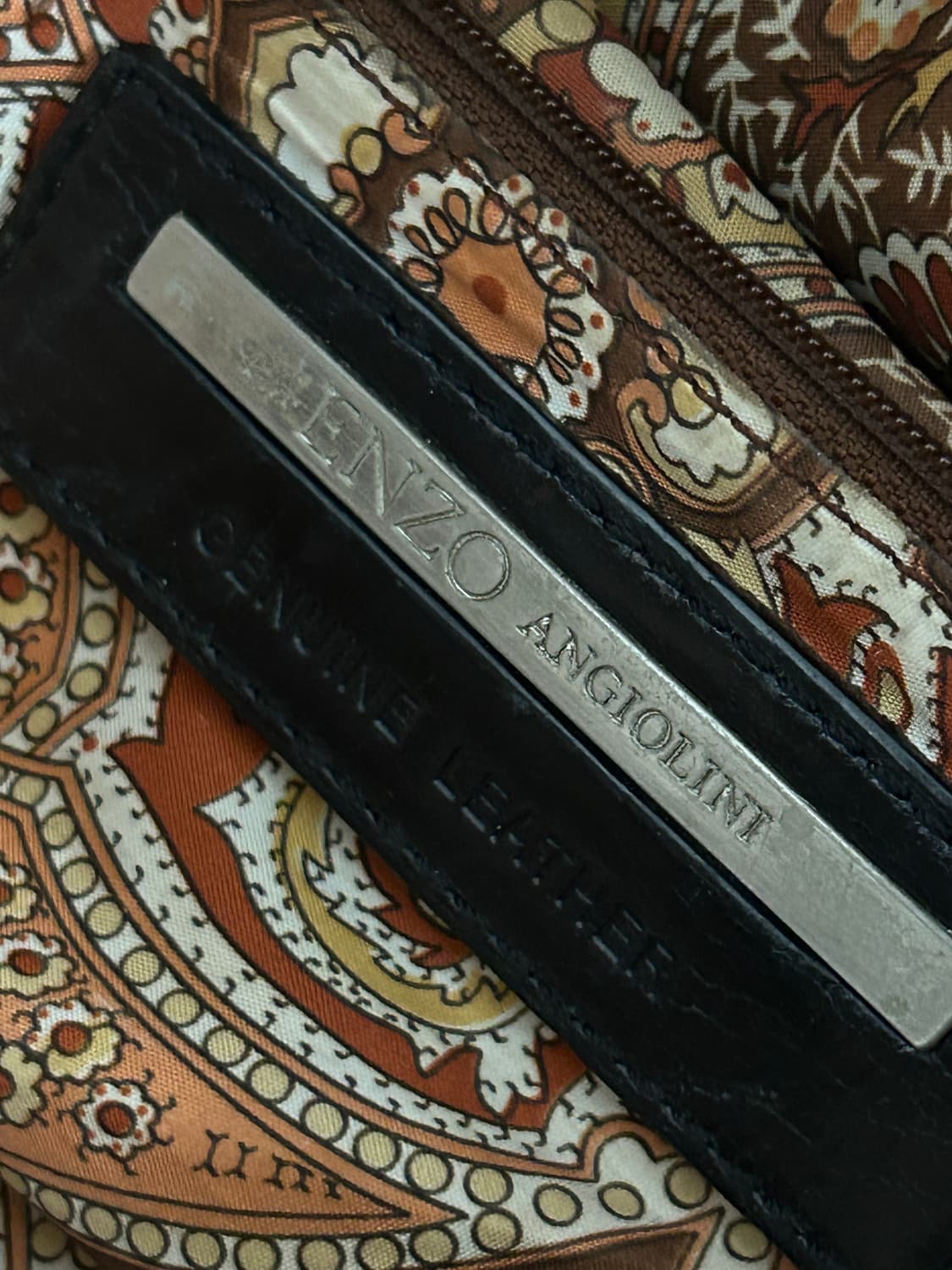 00‘s Enzo Angiolini 레더 멀티 지퍼 백 상품이미지5