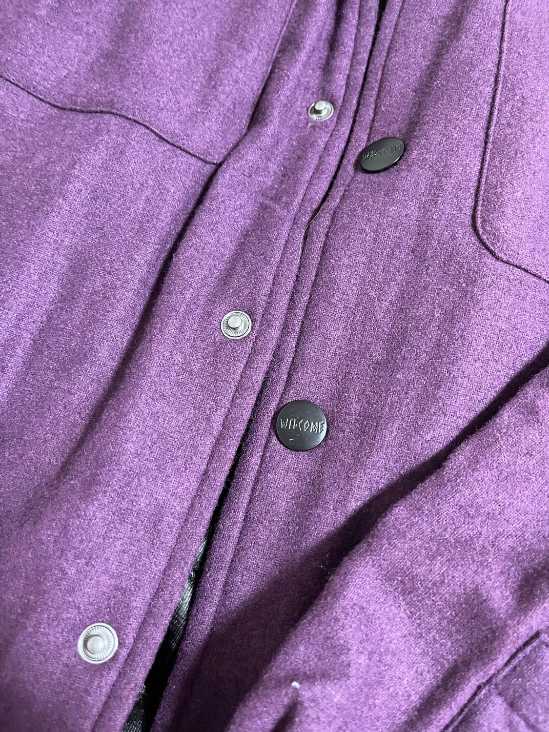 WELCOME 스케이트보드 퍼플 자켓 m사이즈 상품이미지3