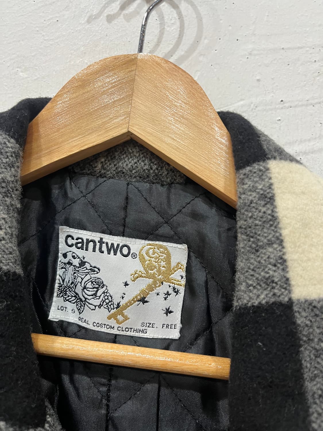 CANTWO JPN 체크 울 바이커 자켓 우먼즈  상품이미지6