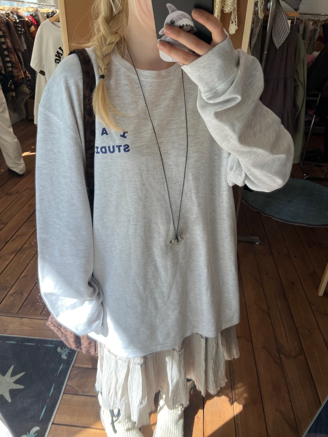 IAB 스튜디오 멜란지 롱슬리브 상품이미지1