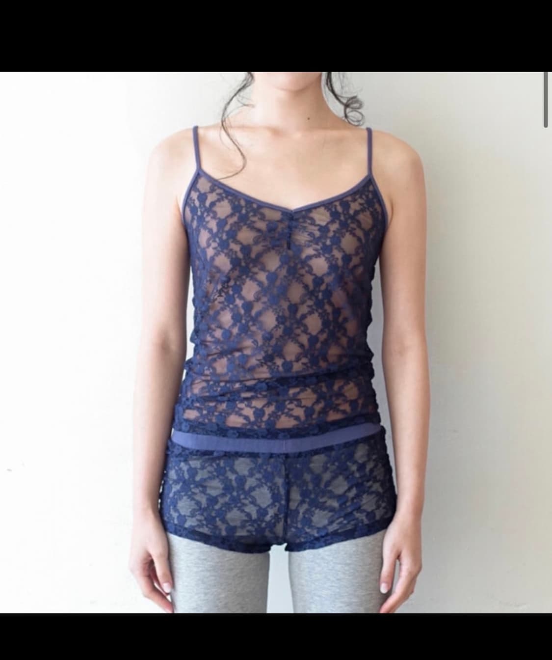 [fe.3] lace sleeveless (navy) 상품이미지1