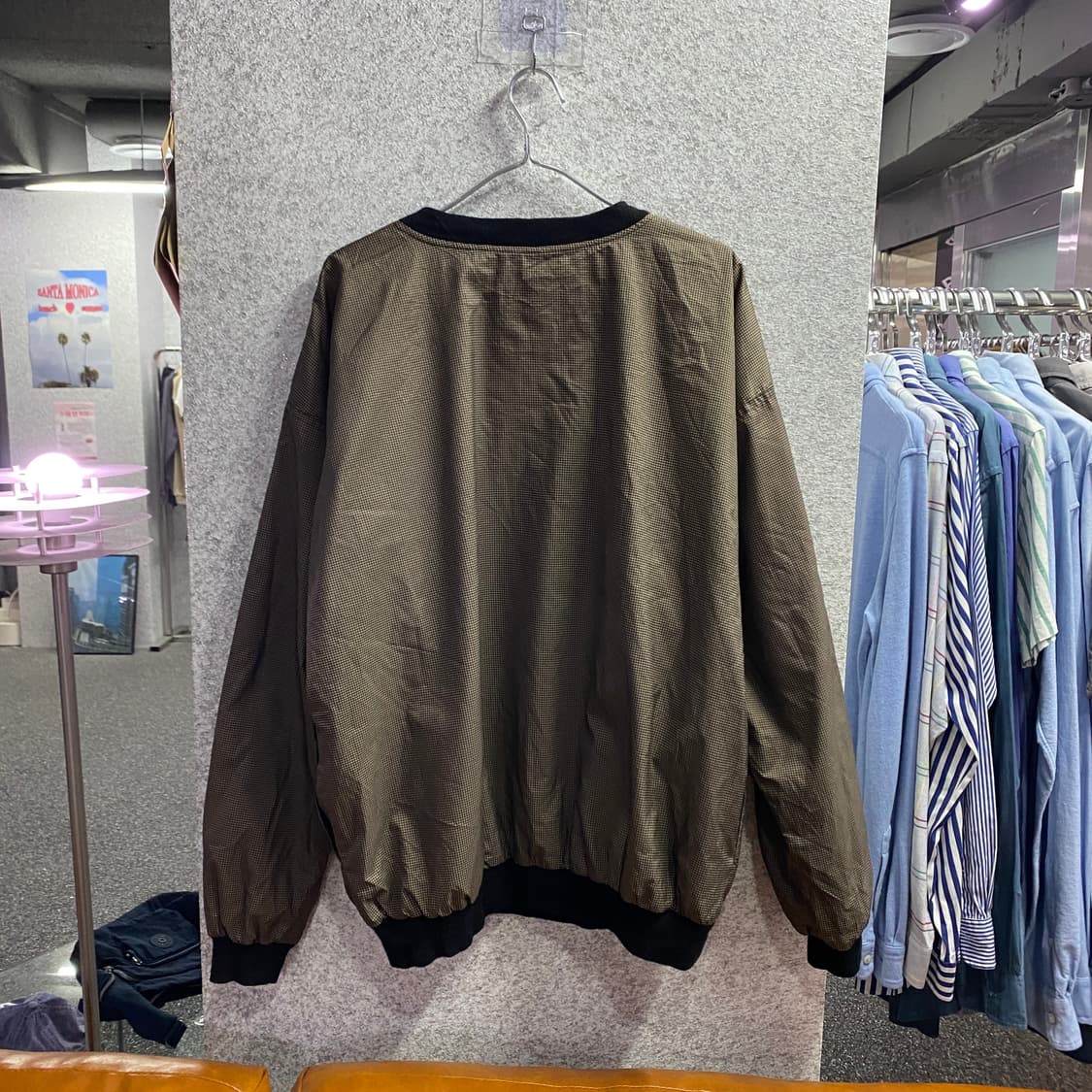 나이키 빈티지 브라운 체크 풀오버 웜업 B4535 상품이미지5