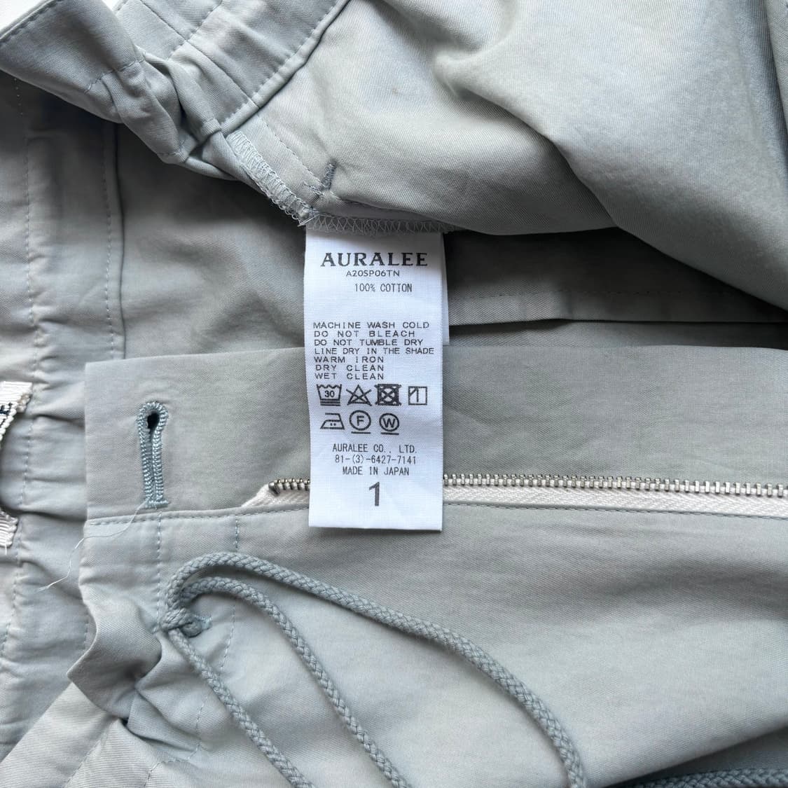 오라리 코튼 릴렉스 와이드 팬츠 상품이미지7