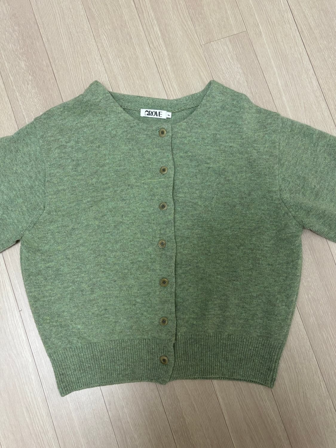 그로브 21SS GIGI GARDIGAN 그린 가디건 상품이미지3