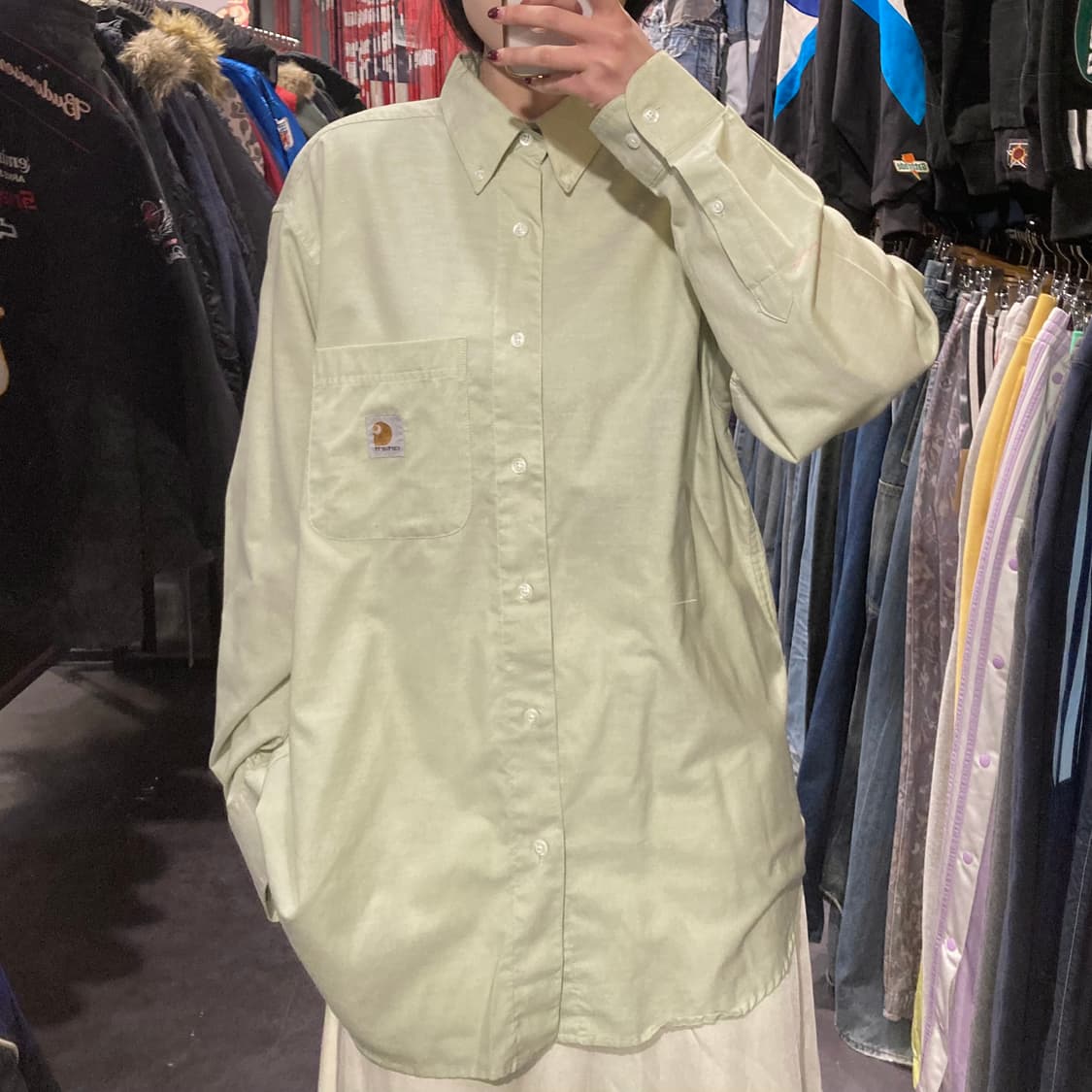 [IM] 칼하트 긴팔셔츠 올리브그린 상품이미지1