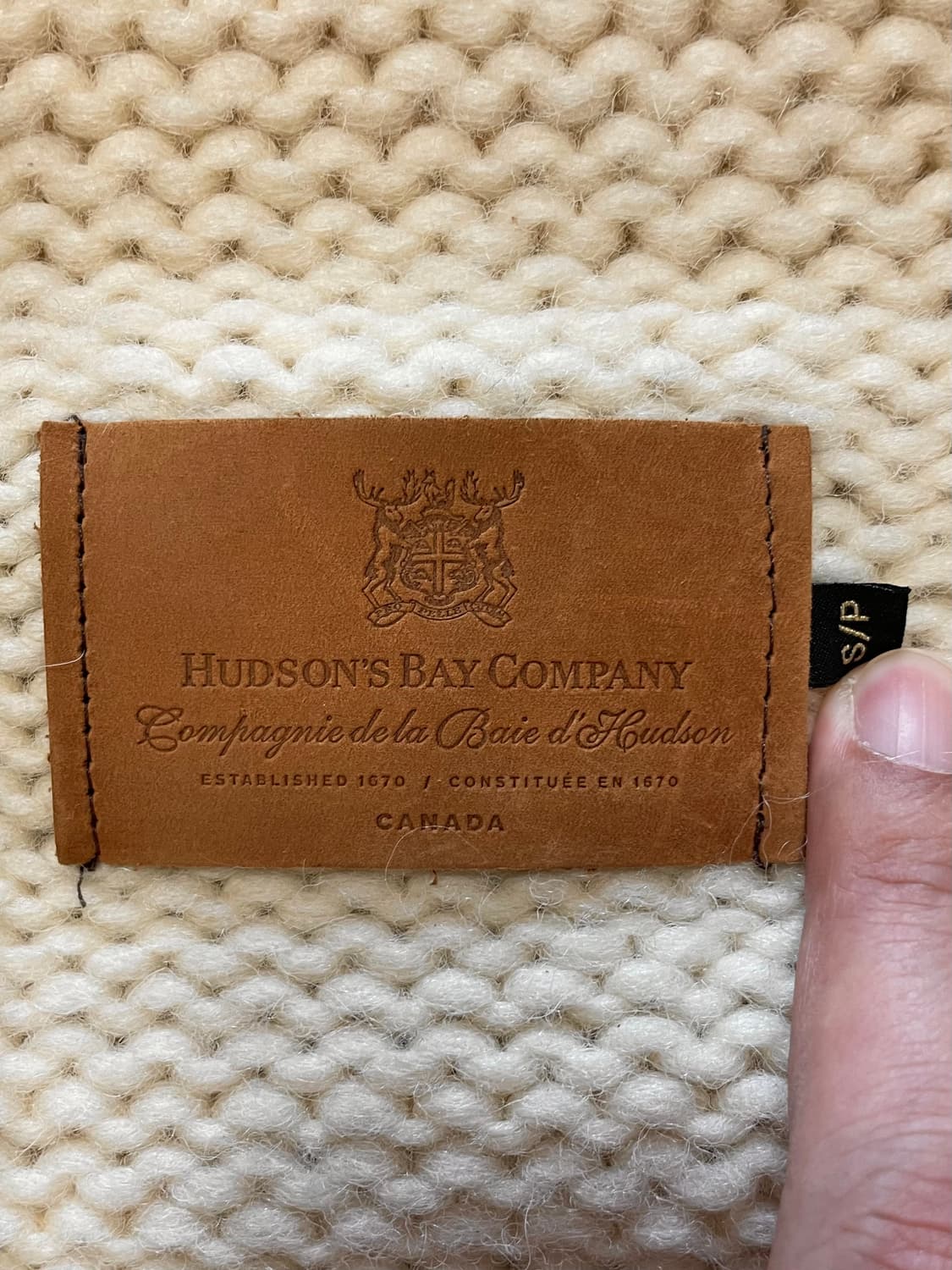 90s Made Canada 허드슨베이 빈티지 코위찬 니트 스웨터 상품이미지4