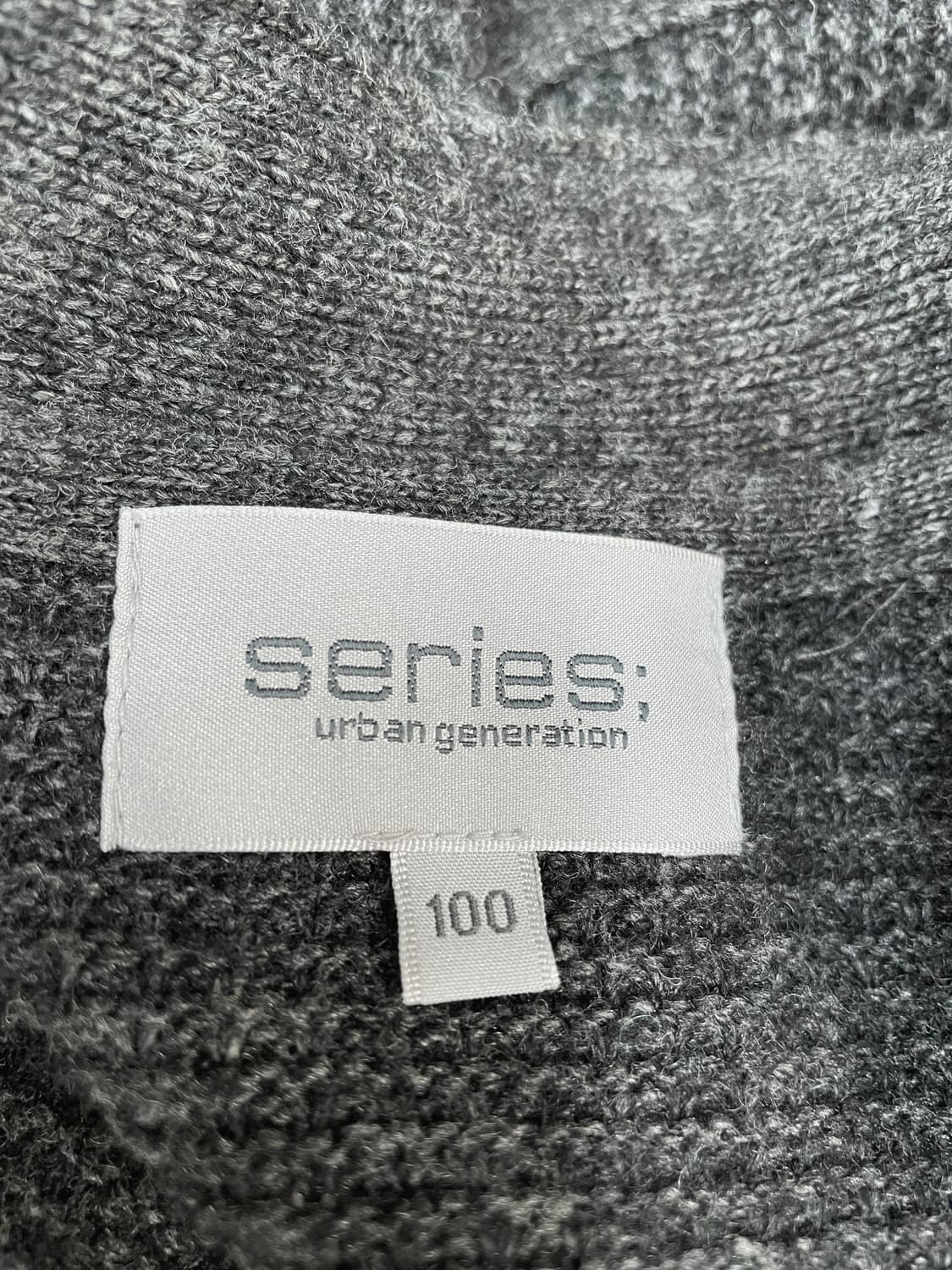 시리즈(series;) 캐시미어 혼방 오픈형 가디건 차콜 상품이미지7