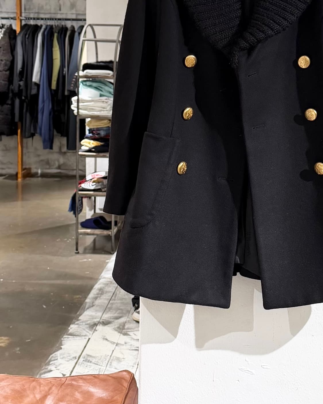 비비안 웨스트우드 블랙 앵글로매니아 울 코트 상품이미지5