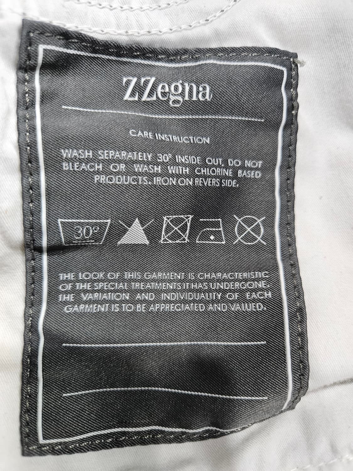 지 제냐 그레이 남성 슬림핏 허리 32 데님팬츠  상품이미지9