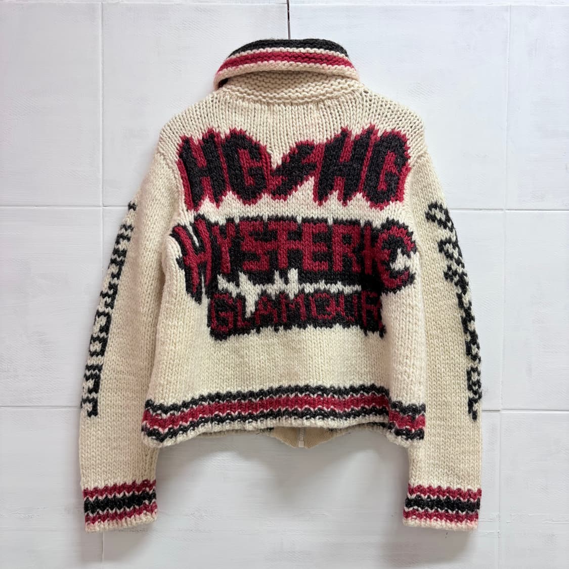 히스테릭 글래머 Hysteric Glamour 코위찬 니트 집업 자켓 1 상품이미지2