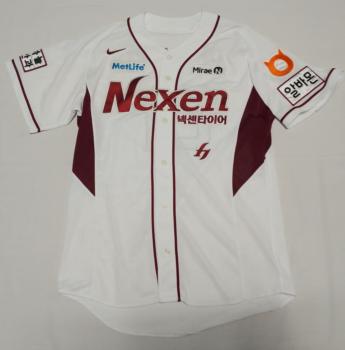 넥센 히어로즈 홈 마정길 실착 유니폼 팝니다  상품이미지1