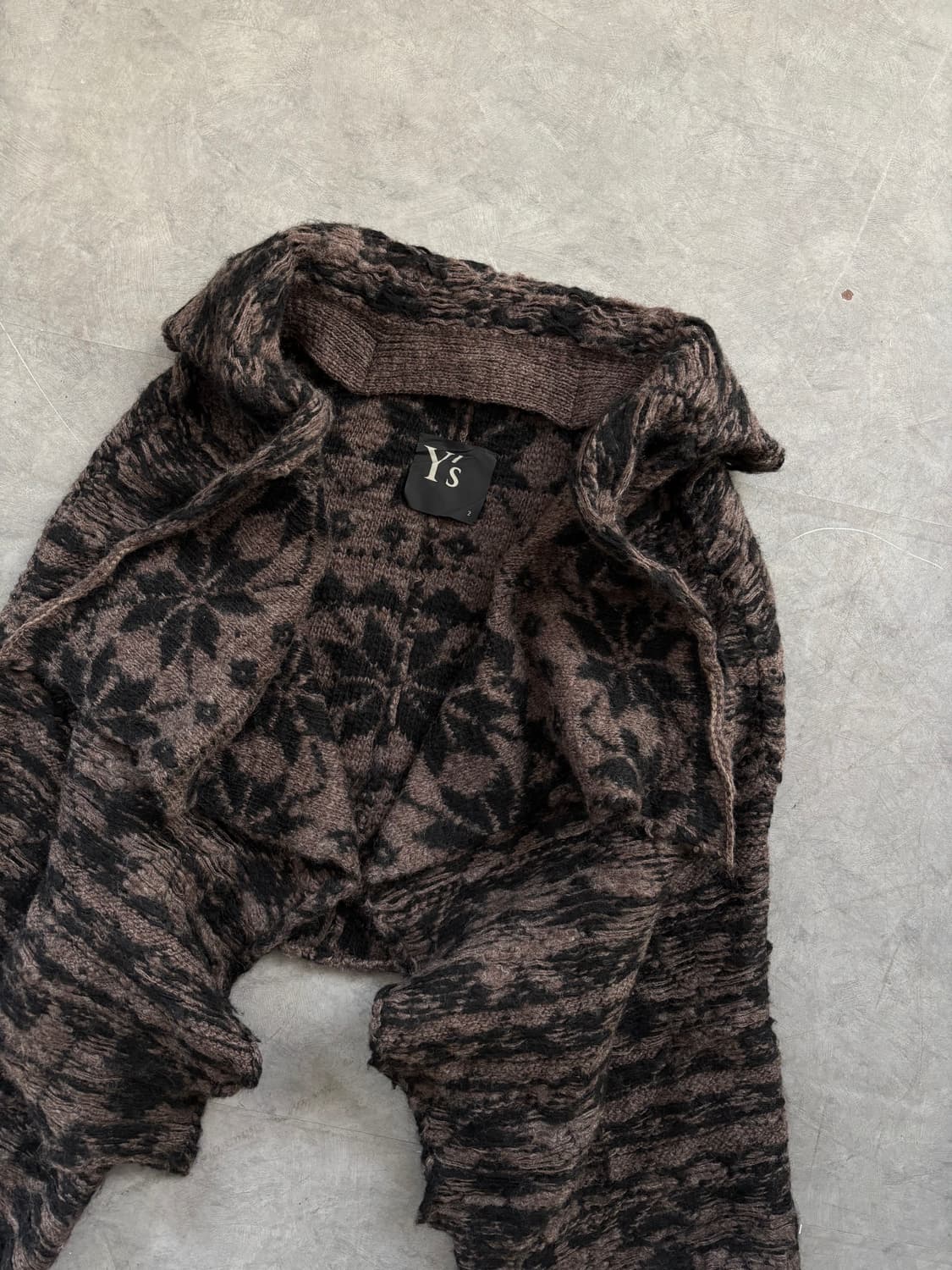 Y’s 요지야마모토 오픈 카라 가디건 상품이미지5