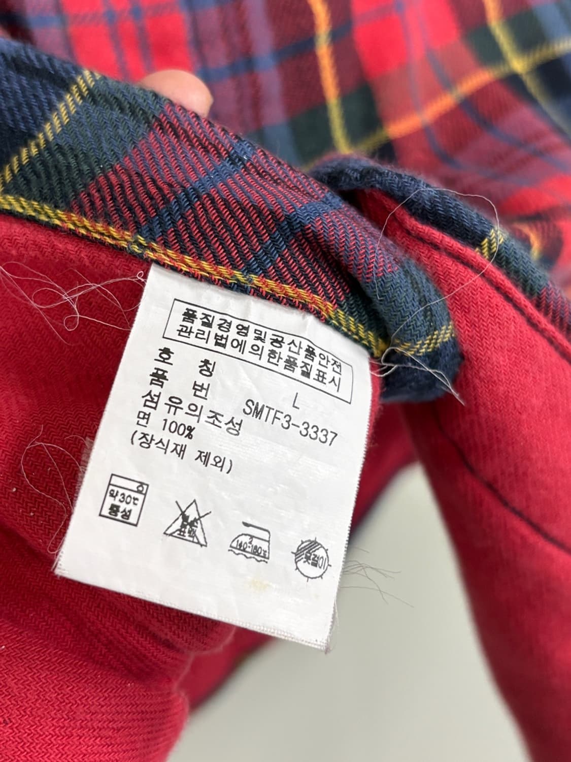 두산 빈티지 폴로 랄프로렌 체크 셔츠 상품이미지6